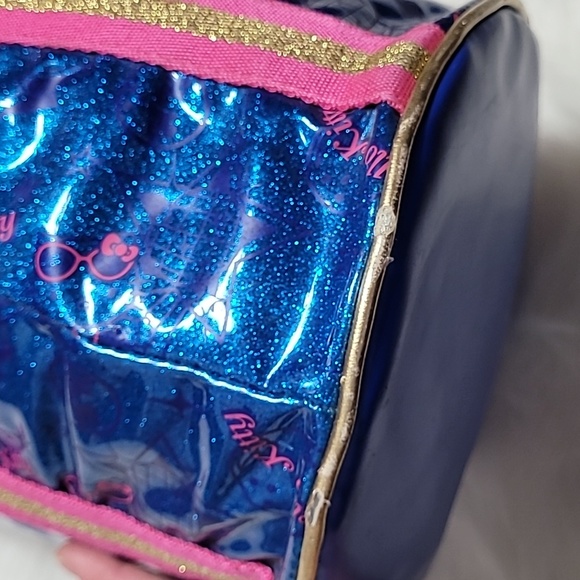 Y2K Hello Kitty Bowler Vinyl Sparkly Shoulder Bag - Picture 6 of 16
